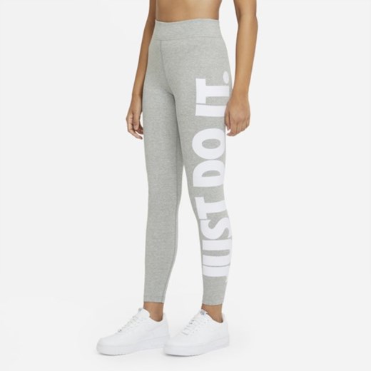 Damskie legginsy z wysokim stanem Nike Sportswear Essential - Szary Nike XS Nike poland