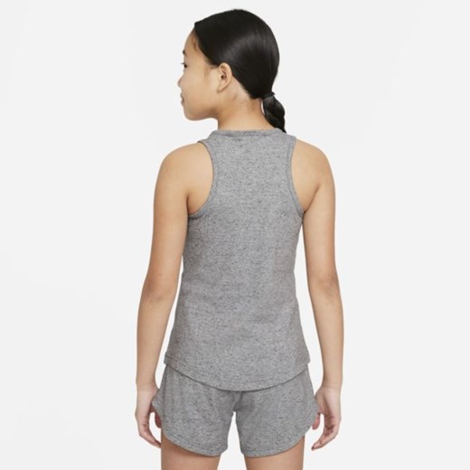 Szara bluzka dziewczęca Nike bez rękawów 