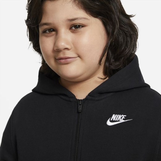 Bluza z kapturem i zamkiem na całej długości dla dużych dzieci (chłopców) Nike Nike S+ Nike poland