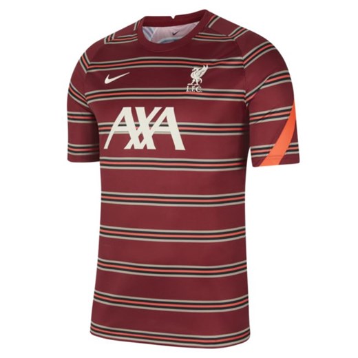 Męska przedmeczowa koszulka piłkarska z krótkim rękawem Liverpool FC - Czerwony Nike L Nike poland