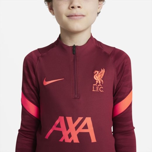 Treningowa koszulka piłkarska dla dużych dzieci Liverpool FC Strike - Czerwony Nike S Nike poland wyprzedaż