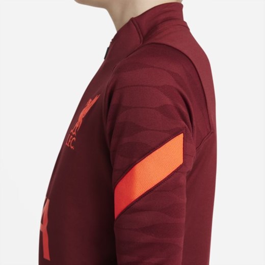Treningowa koszulka piłkarska dla dużych dzieci Liverpool FC Strike - Czerwony Nike S promocja Nike poland