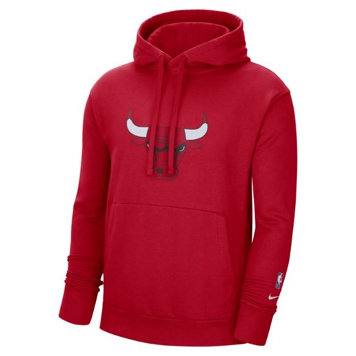 Męska dzianinowa bluza z kapturem Chicago Bulls Essential Nike NBA - Czerwony Nike 2XL Nike poland