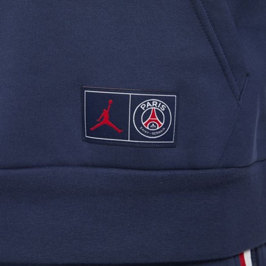 Męska dzianinowa bluza z kapturem Statement Paris Saint-Germain - Niebieski Nike M Nike poland
