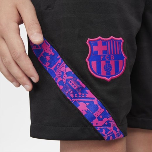 Spodenki piłkarskie dla dużych dzieci FC Barcelona Strike Nike Dri-FIT - Czerń Nike L Nike poland