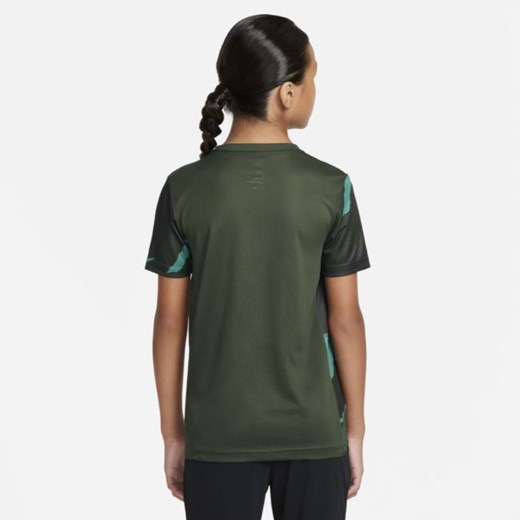 Koszulka piłkarska z krótkim rękawem dla dużych dzieci Nike - Zieleń Nike XS Nike poland