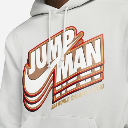 Męska dzianinowa bluza z kapturem Jordan Jumpman - Szary Jordan L Nike poland