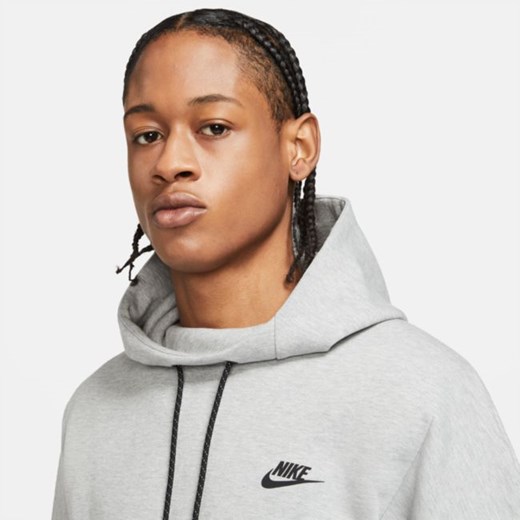 Męska bluza z kapturem Nike Sportswear Tech Fleece - Szary Nike XL Nike poland