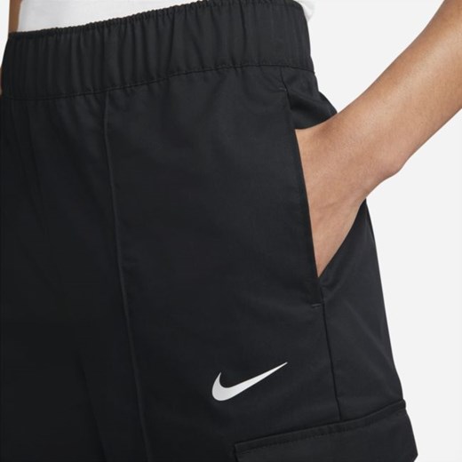 Damskie spodnie z tkaniny z wysokim stanem podkreślające sylwetkę Nike Nike M Nike poland