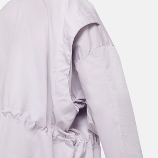 Fioletowa kurtka damska Nike bez kaptura bawełniana jesienna krótka 