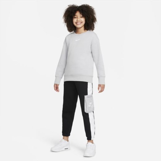 Bluza dresowa dla dużych dzieci (dziewcząt) Nike Sportswear Club Fleece - Szary Nike M Nike poland