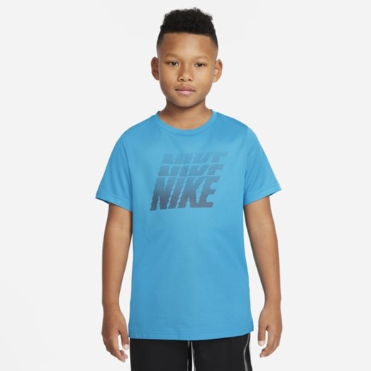 Koszulka treningowa z nadrukiem dla dużych dzieci (chłopców) Nike Dri-FIT - Nike L Nike poland