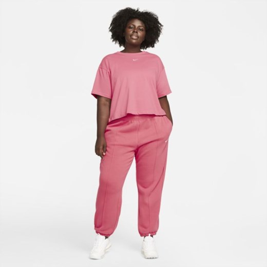 Damskie spodnie z dzianiny Nike Sportswear Trend (duże rozmiary) - Różowy Nike 3X Nike poland