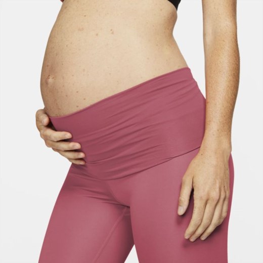 Ciążowe legginsy damskie z wysokim stanem Nike One (M) - Różowy Nike XL wyprzedaż Nike poland
