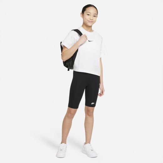 Bluzka dziewczęca Nike z krótkim rękawem z haftem 