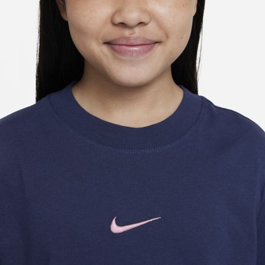 T-shirt dla dużych dzieci (dziewcząt) Nike Sportswear - Niebieski Nike L Nike poland