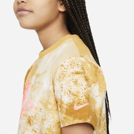 Bluzka dziewczęca Nike w nadruki 