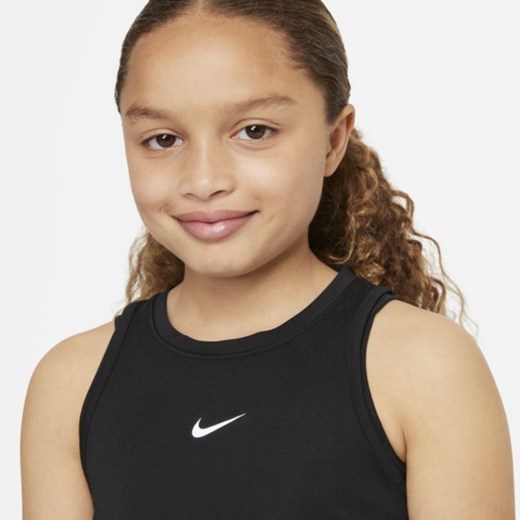 Koszulka bez rękawów dla dużych dzieci (dziewcząt) Nike Dri-FIT One - Czerń Nike XL Nike poland