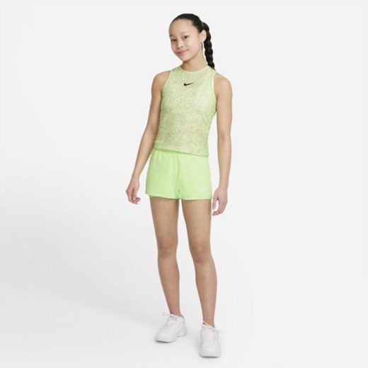 Koszulka bez rękawów do tenisa z nadrukiem dla dużych dzieci (dziewcząt) Nike L Nike poland