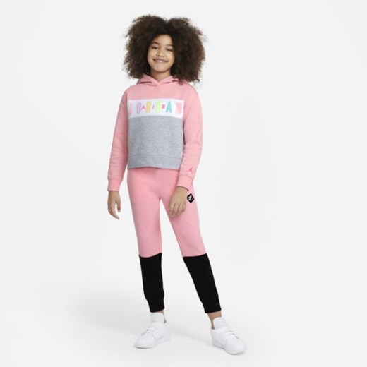 Bluza z kapturem dla dużych dzieci (dziewcząt) Jordan - Różowy Jordan L Nike poland