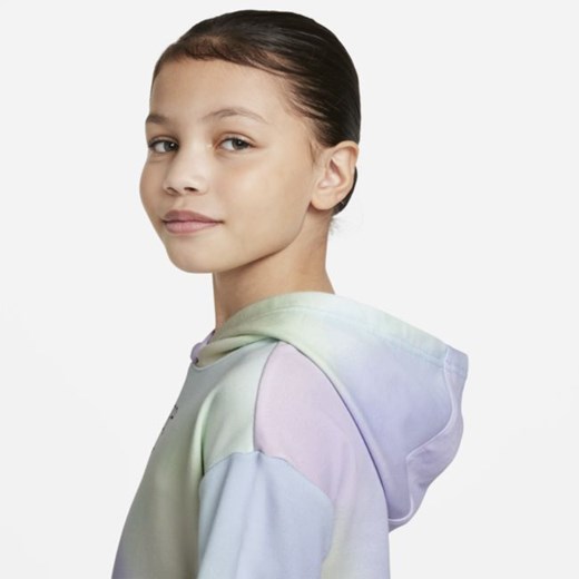 Bluza z kapturem z dzianiny dresowej dla dużych dzieci (dziewcząt) Nike Nike XS Nike poland