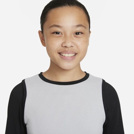 Koszulka z długim rękawem dla dużych dzieci (dziewcząt) Nike Pro Warm Dri-FIT - Nike XL Nike poland
