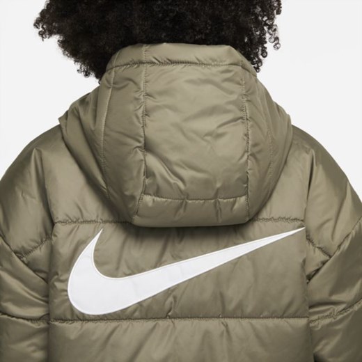 Nike kurtka damska krótka w sportowym stylu z poliestru 
