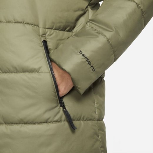 Kurtka damska Nike zimowa zielona z dzianiny 