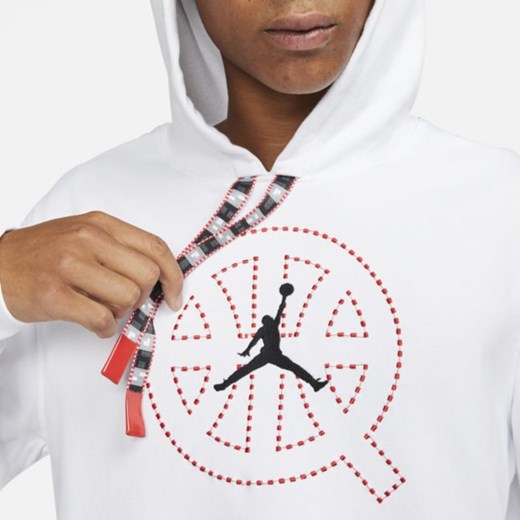 Męska dzianinowa bluza z kapturem Jordan Quai 54 - Biel Jordan S Nike poland