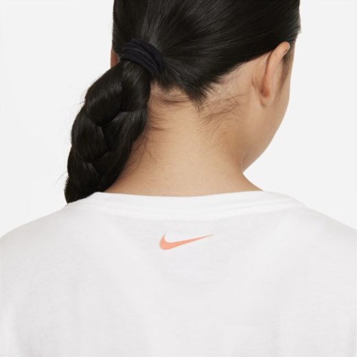 Bluzka dziewczęca Nike w nadruki bawełniana 
