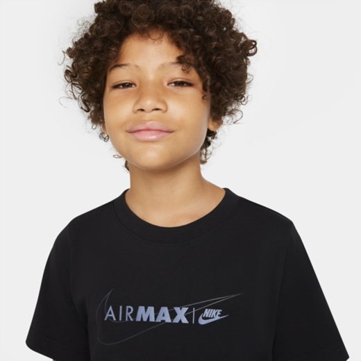 T-shirt dla dużych dzieci (chłopców) Nike Air Max - Czerń Nike XL Nike poland