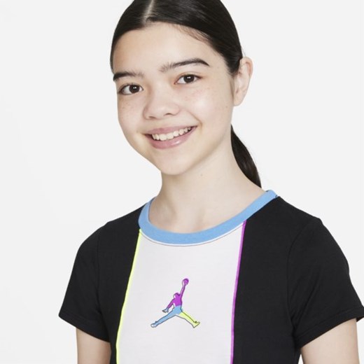 Sukienka typu T-shirt dla dużych dzieci (dziewcząt) Jordan - Czerń Jordan M Nike poland