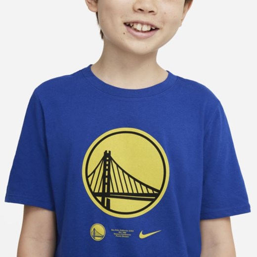 T-shirt dla dużych dzieci Golden State Warriors Nike Dri-FIT NBA - Niebieski Nike XL Nike poland