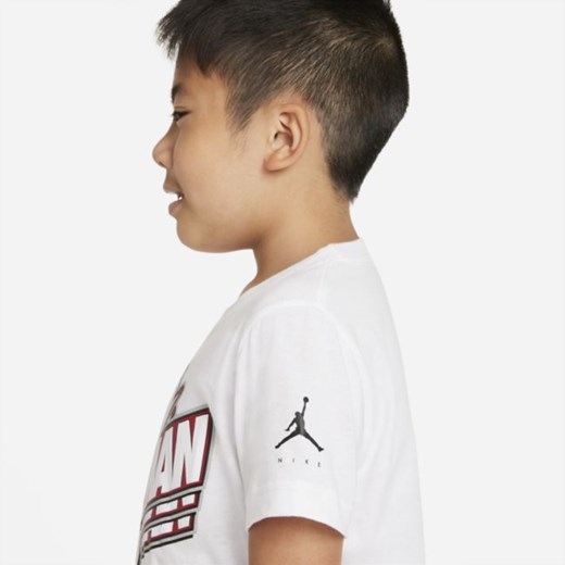 T-shirt dla małych dzieci Jordan Jumpman - Biel Jordan 40 Nike poland