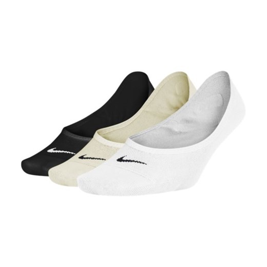 Damskie treningowe skarpety stopki Nike Everyday Lightweight (3 pary) - Nike M Nike poland