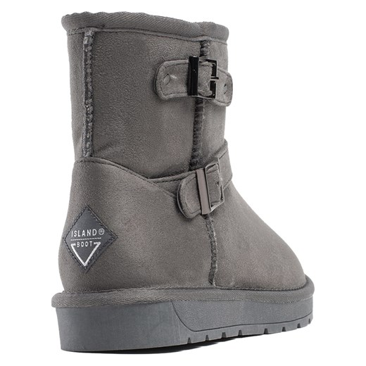 Śniegowce damskie Island Boot bez zapięcia casualowe 