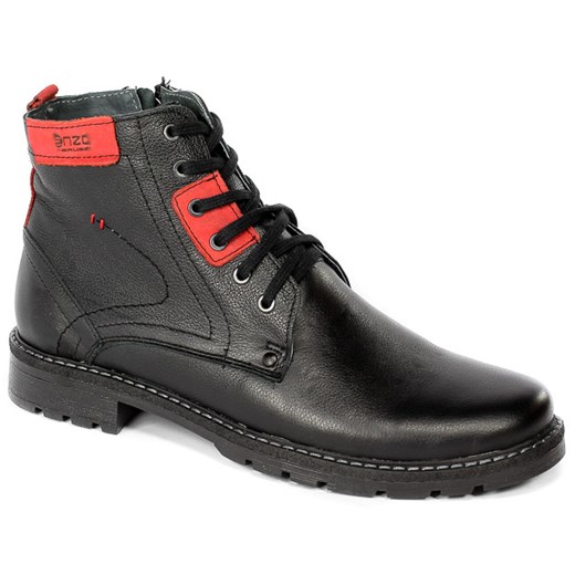 Buty zimowe męskie ENZO PERUZZI wiązane casual 