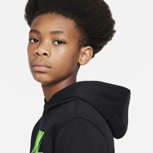 Bluza z kapturem dla dużych dzieci Nike Sportswear Club Fleece - Czerń Nike XL Nike poland