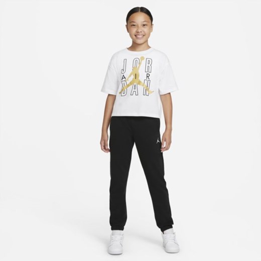 T-shirt dla dużych dzieci (dziewcząt) Jordan - Biel Jordan M Nike poland