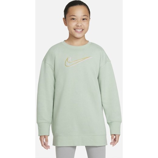 Bluza dresowa dla dużych dzieci (dziewcząt) Nike Sportswear - Zieleń Nike M Nike poland