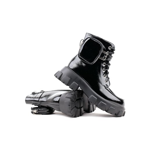 Botki Yourshoes casualowe na płaskiej podeszwie