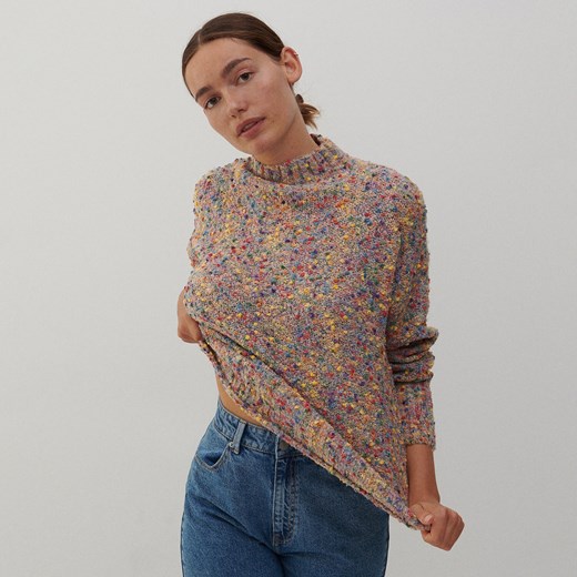 Reserved - Dzianinowy sweter - Wielobarwny Reserved L Reserved