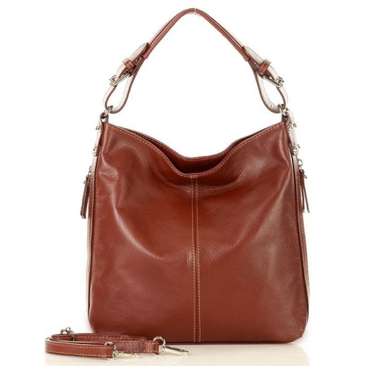 Shopper bag Genuine Leather matowa na ramię 