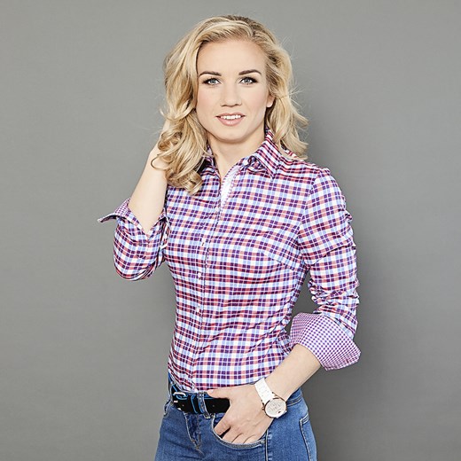 Bluzka damska Willsoor willsoor-sklep-internetowy fioletowy bluzka