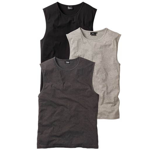 Shirt bez rękawów (3 szt.) | bonprix 56/58 (XL) bonprix