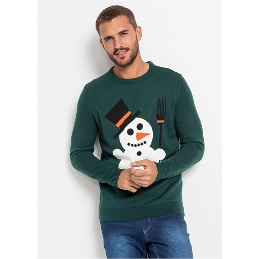 Sweter z bożonarodzeniowym motywem | bonprix 52/54 (L) bonprix