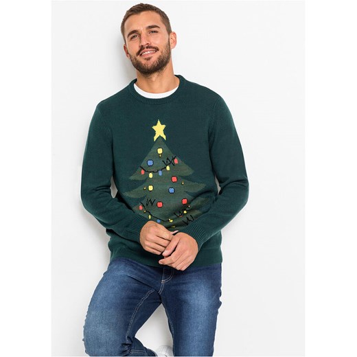 Sweter bożonarodzeniowy z dzwonkami | bonprix 48/50 (M) bonprix