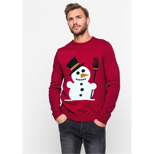 Sweter z bożonarodzeniowym motywem | bonprix 60/62 (XXL) bonprix