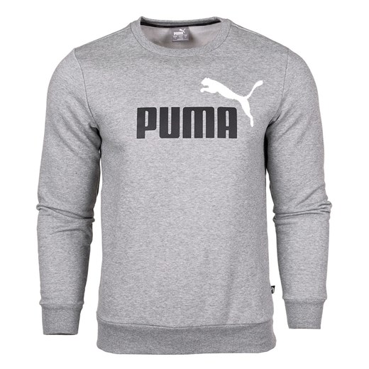 Bluza dla dzieci PUMA ESS+ 2 Col Big Logo Crew FL szara 586986 03 Puma 140 CM Desportivo