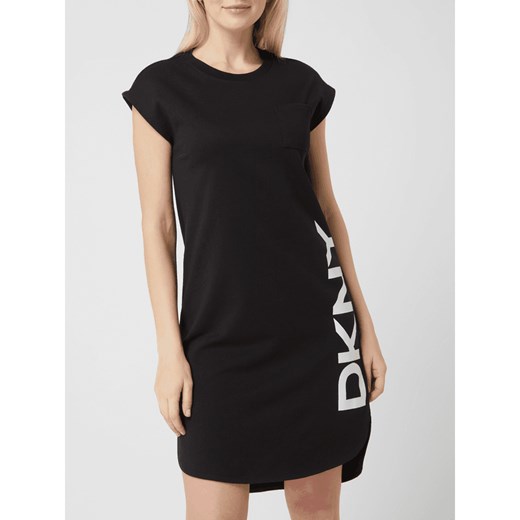 Sukienka DKNY wiosenna czarna bez rękawów